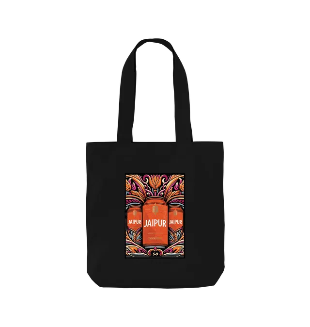 Thornbridge Jaipur handlenett svart bomull 37x42 cm