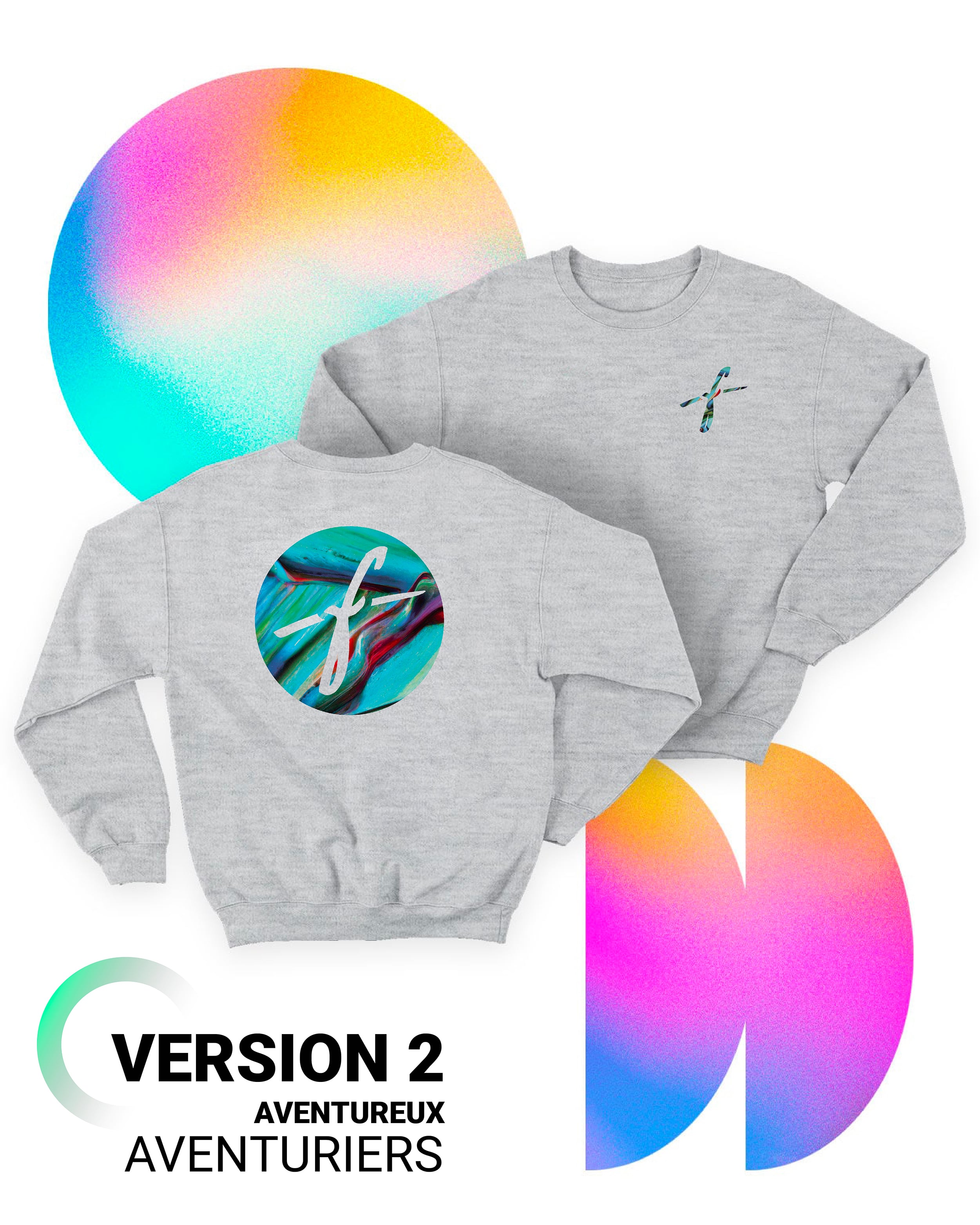 Fauve sweatshirt genser grå unisex bomull