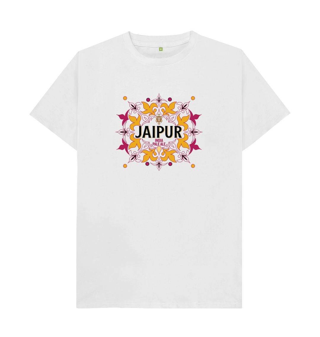 Thornbridge Jaipur Birthday t-skjorte hvit økologisk bomull