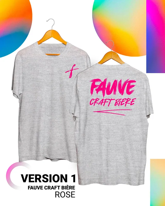 Fauve Signature T-skjorte grå bomull unisex
