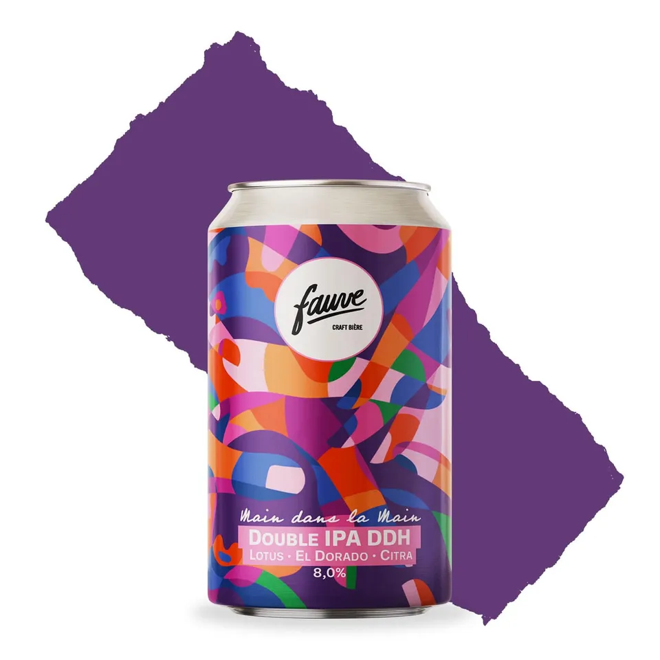 Fauve Main dans la Main DIPA DDH øl boks 33 cl 8 % tropisk