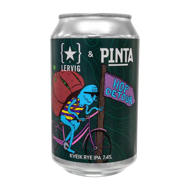 Lervig Hop Detour øl 33 cl boks sitrus