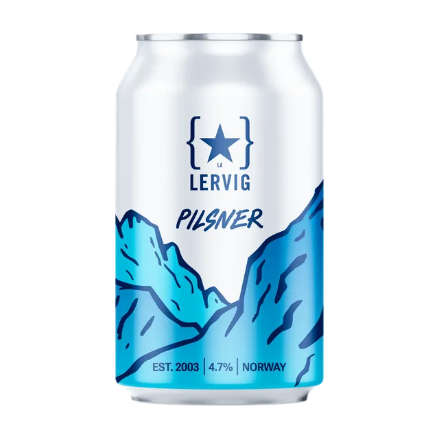 Lervig Pilsner pils øl boks 33cl klassisk