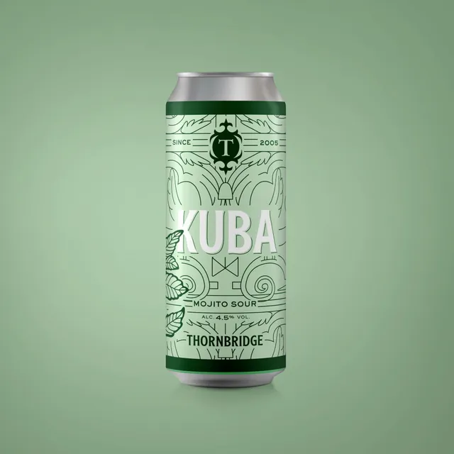 Thornbridge Kuba Mojito Sour øl 4,5% boks 440ml lime