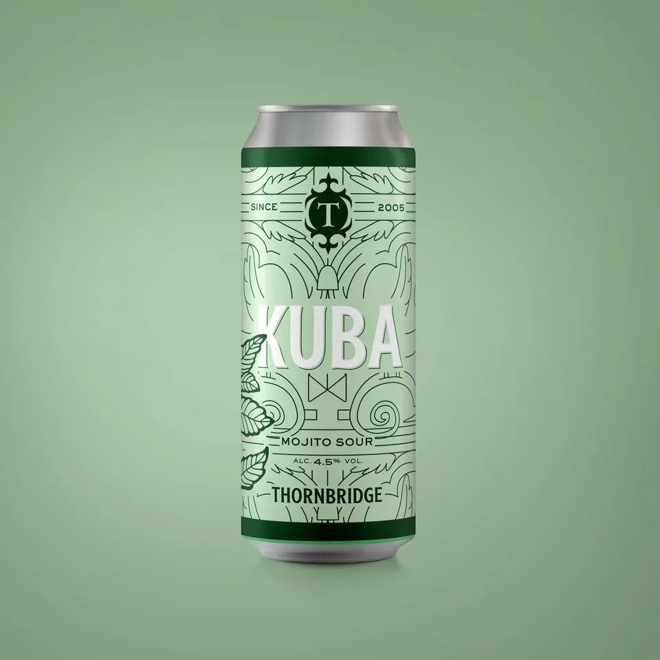 Thornbridge Kuba Mojito Sour øl 4,5% boks 440ml lime