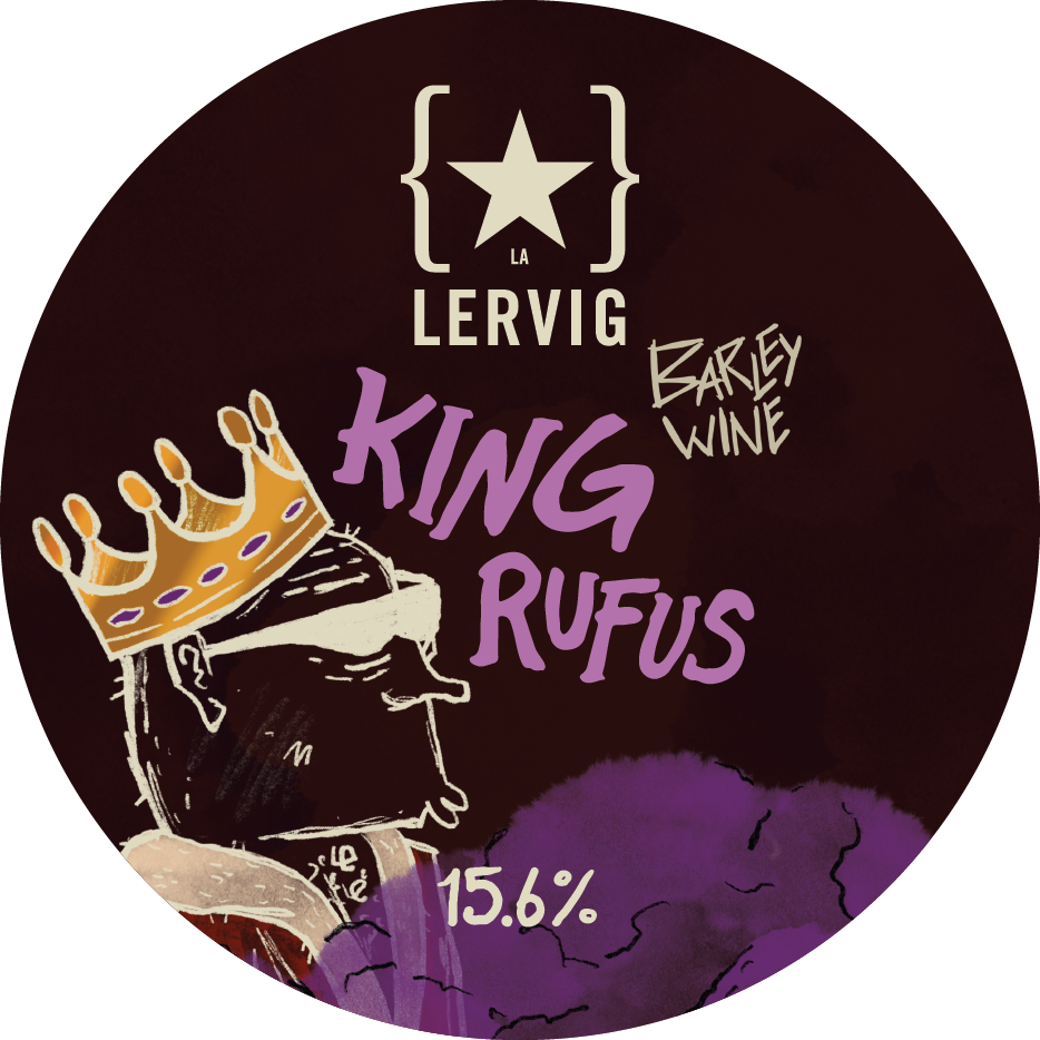 Lervig King Rufus barleywine øl boks 33cl fatpreget