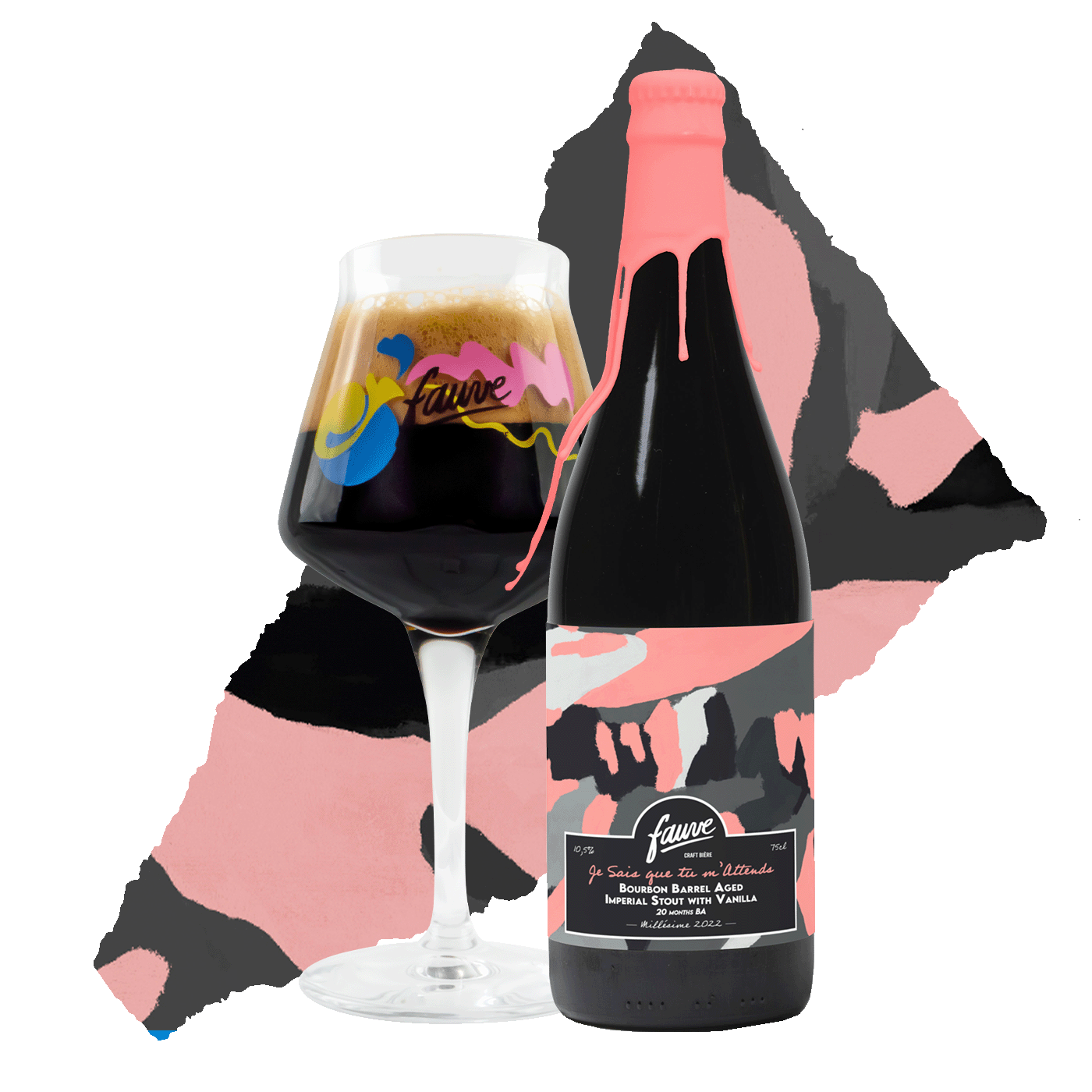 Fauve Je Sais que tu m'Attends stout flaske 37,5cL vanilje