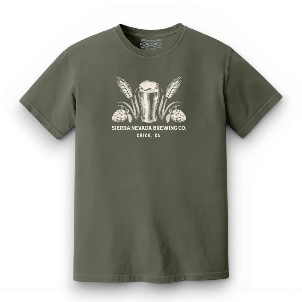 Sierra Nevada Field to Pint T-skjorte bomull unisex