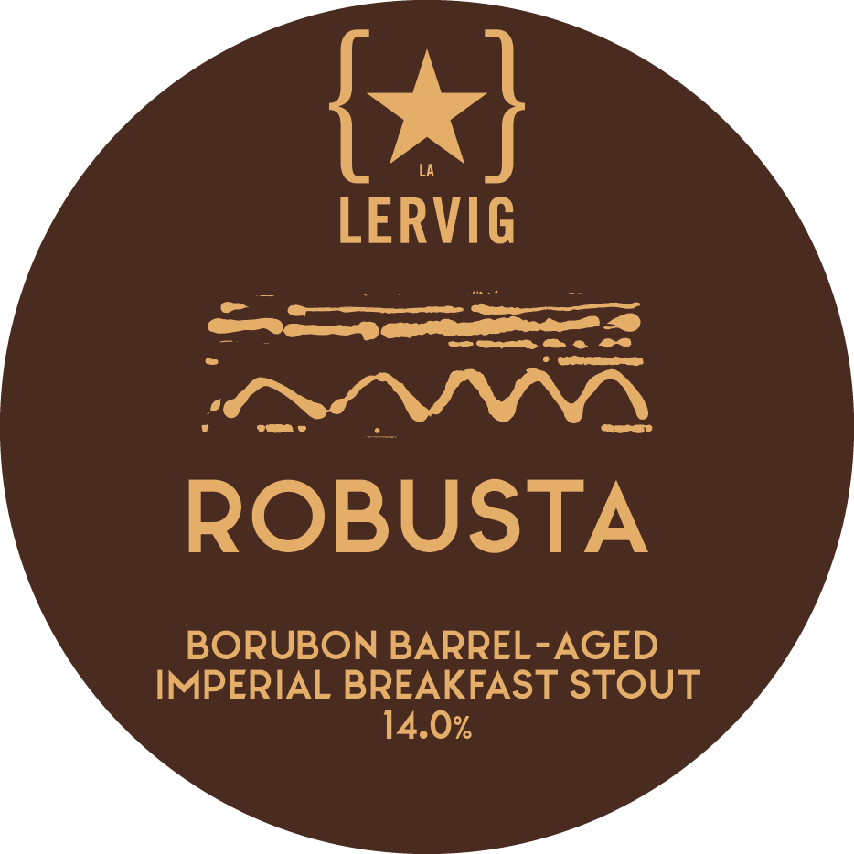 Lervig Robusta øl boks mørk kaffe