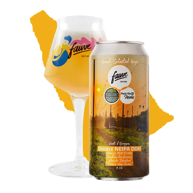 Fauve Vent d'Oregon Double NEIPA øl 44cL Citra
