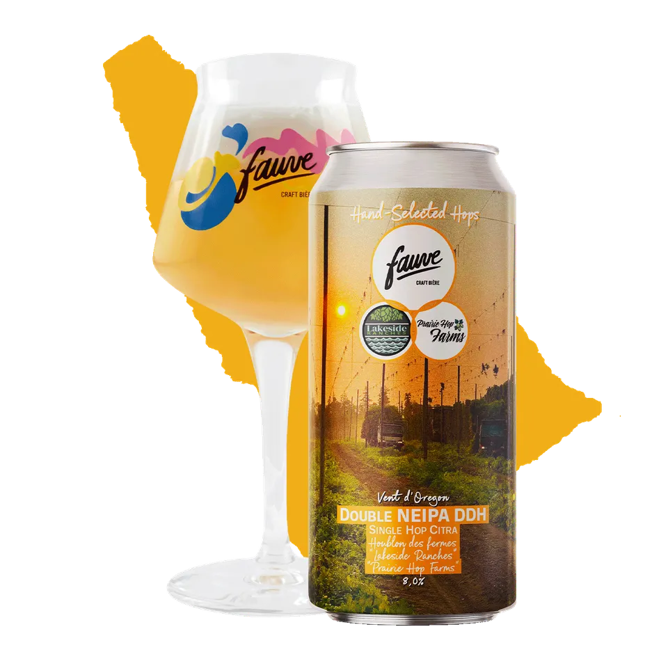 Fauve Vent d'Oregon Double NEIPA øl 44cL Citra