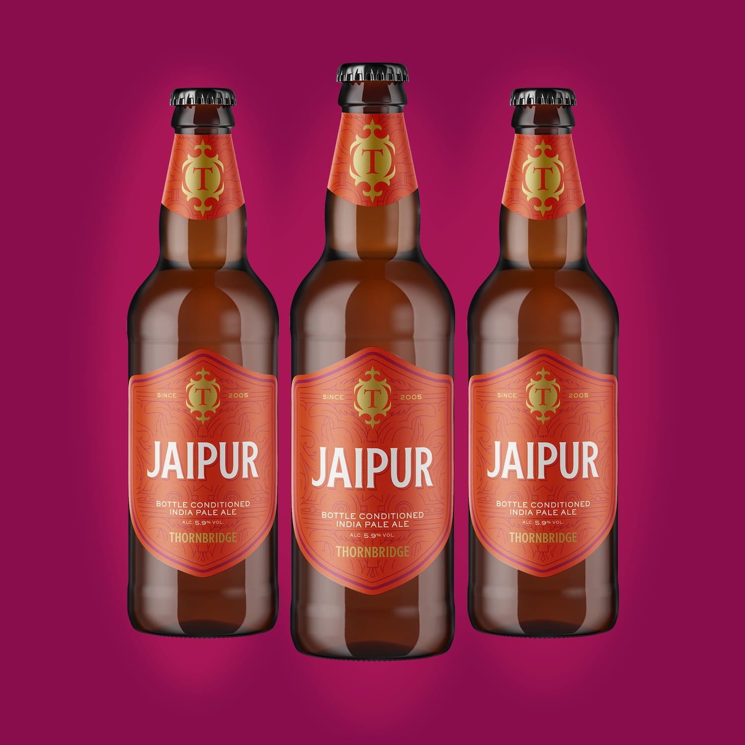 Thornbridge Jaipur IPA øl 500 ml flaske 5,9% grapefrukt
