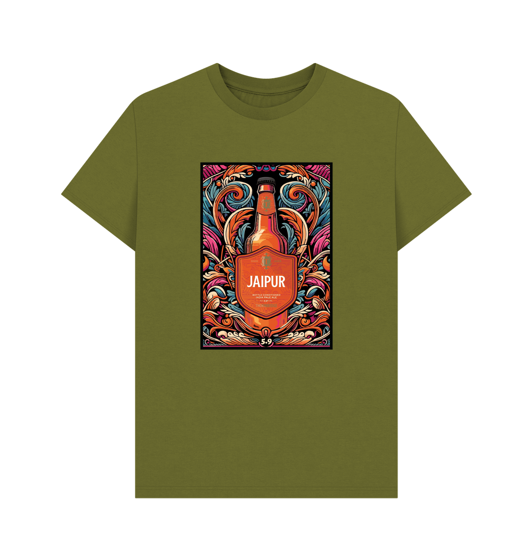 Thornbridge Jaipur Illustrated Tee t-skjorte hvit økologisk