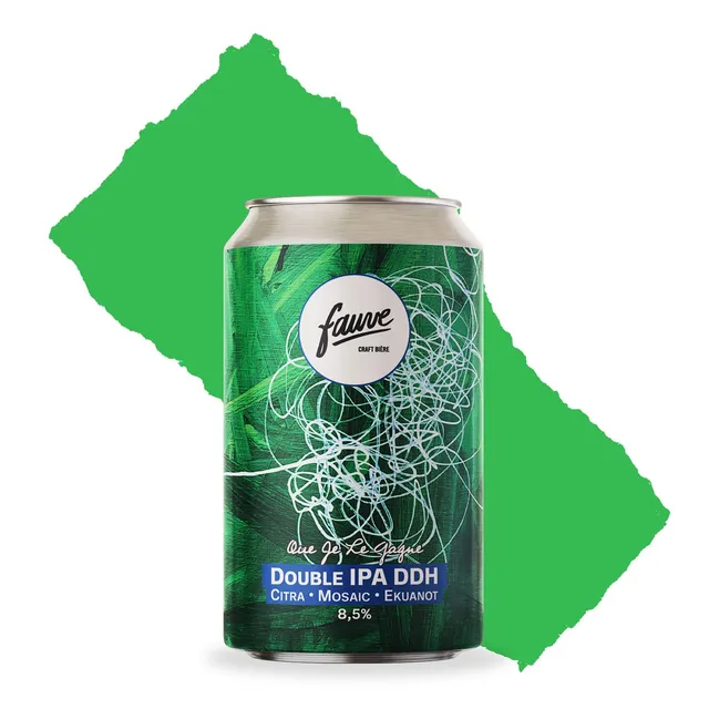 Fauve Que Je Le Gagne Double IPA øl boks 33cL 8,5% Citra