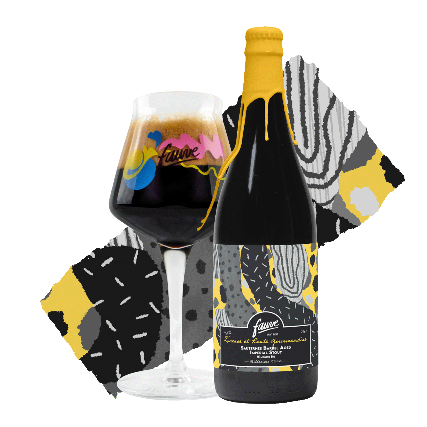 Fauve Ivresse et Lente Gourmandise imperial stout 37,5 cl fatpreget