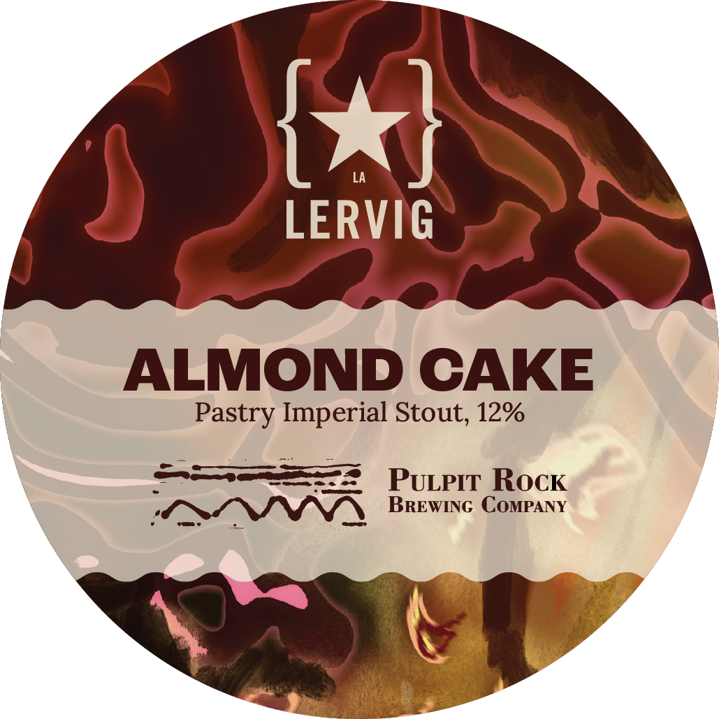 Lervig Almond Cake X Pulpit Rock stout boks marsipan