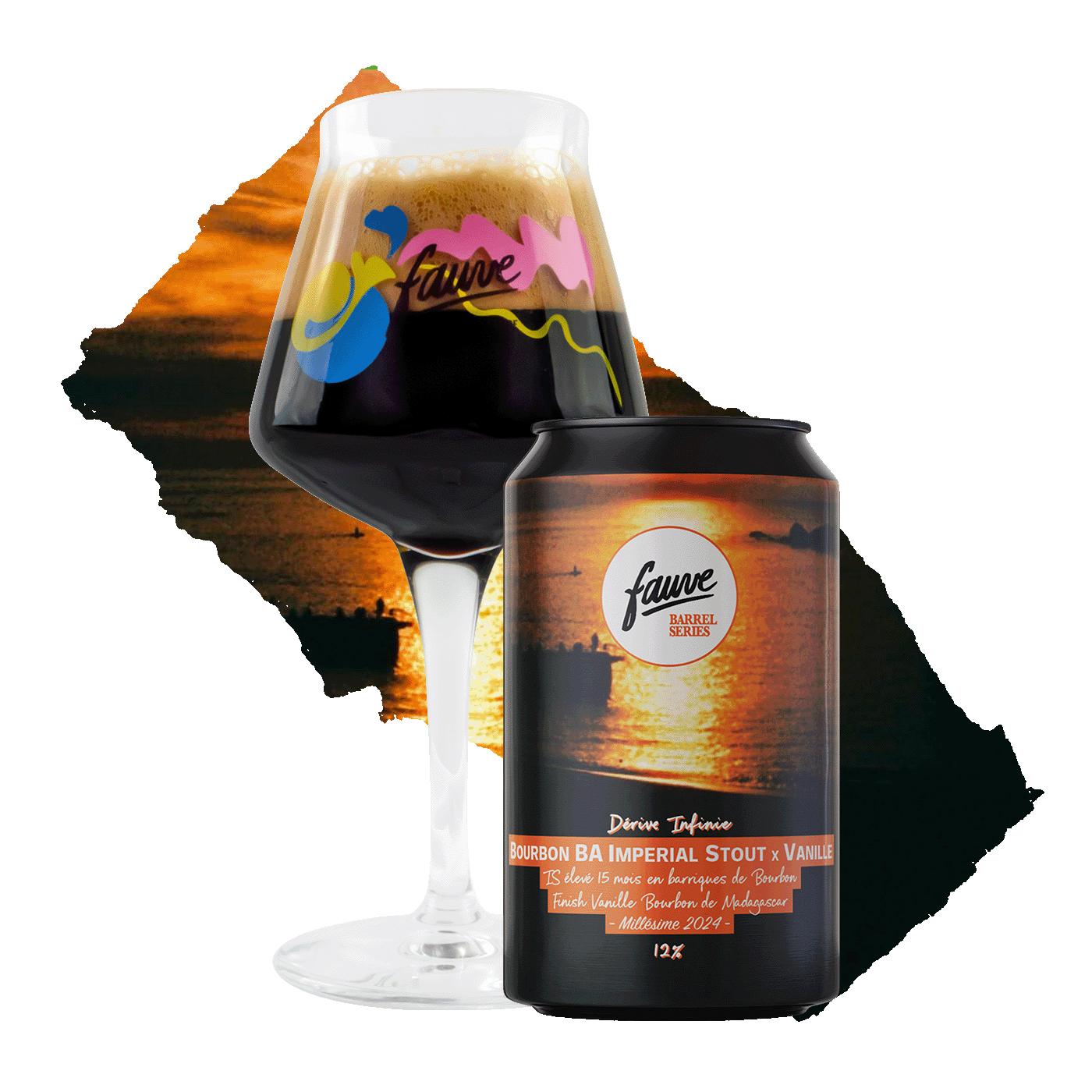 Fauve Dérive Infinie stout boks 33 cl bourbon vanilje
