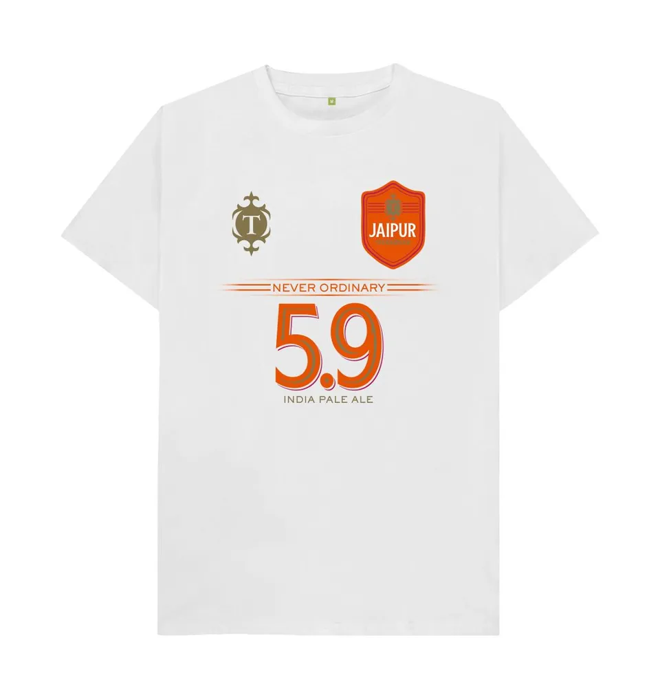Thornbridge Jaipur Football t-skjorte hvit third strip
