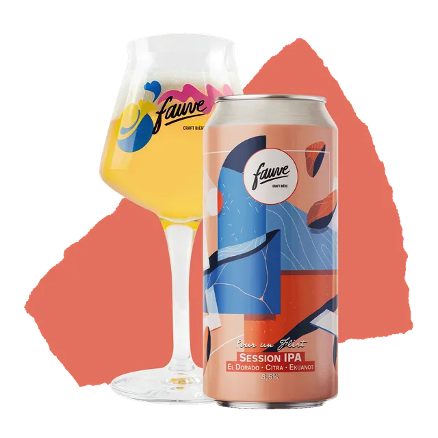 Fauve Pour un Flirt Session IPA øl 44 cL 3,5 prosent