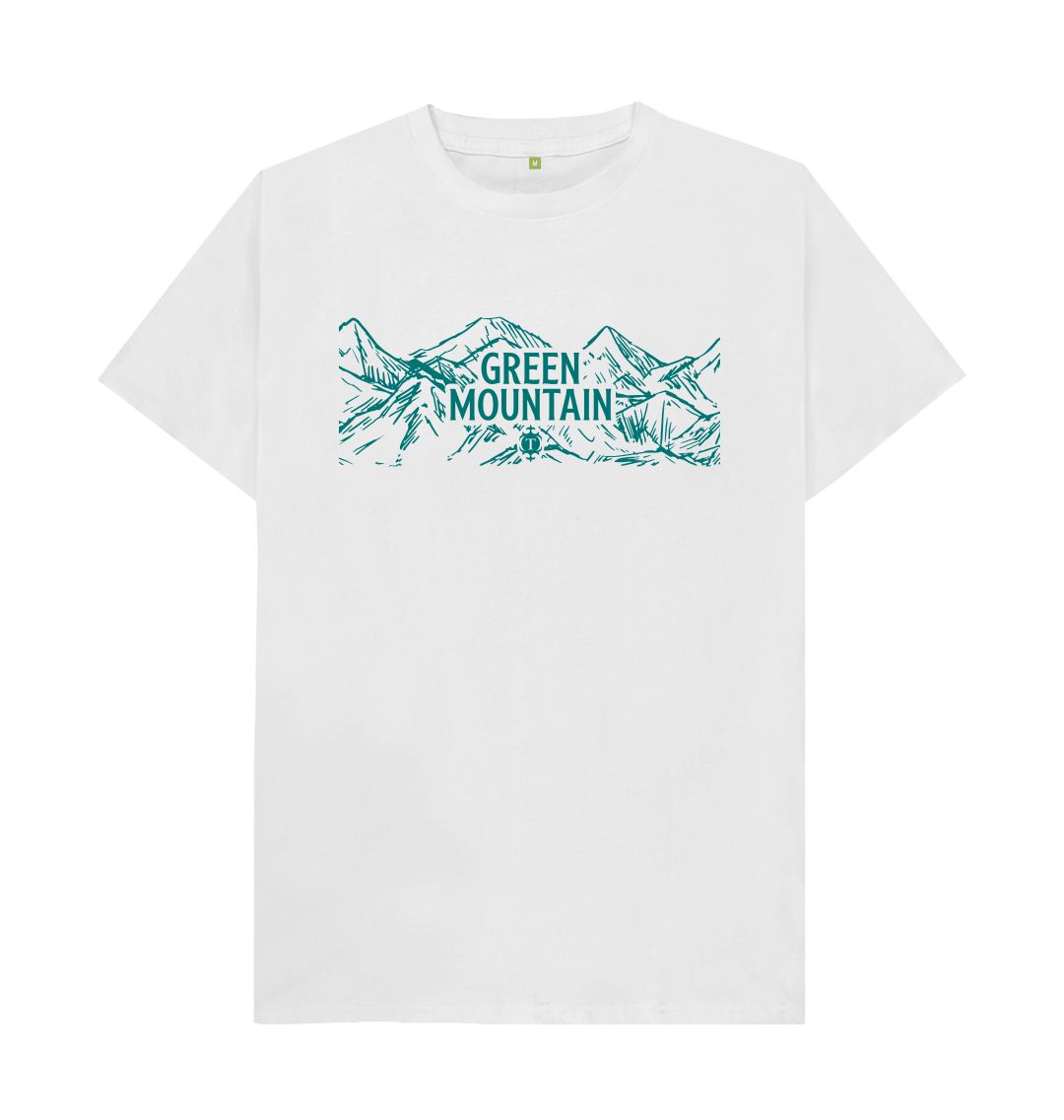 Green Mountain Tee t-skjorte økologisk hvit