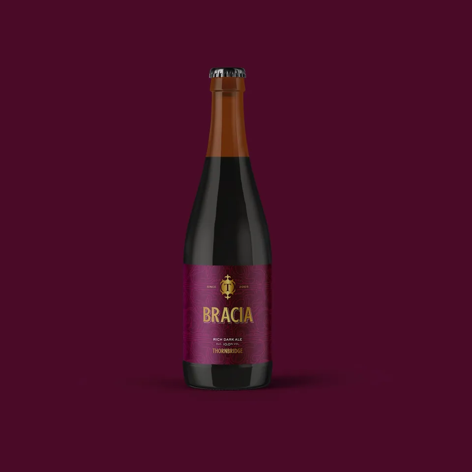 Thornbridge Bracia Dark Ale øl flaske 10% honning