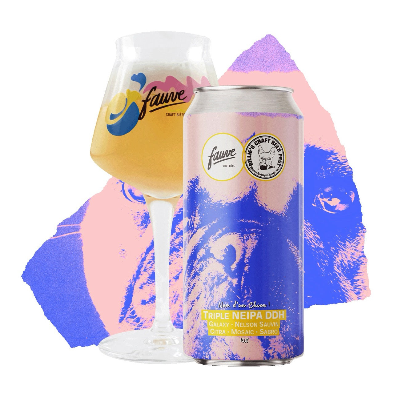 Fauve Nom d'un Chien triple NEIPA boks 44cL 10%