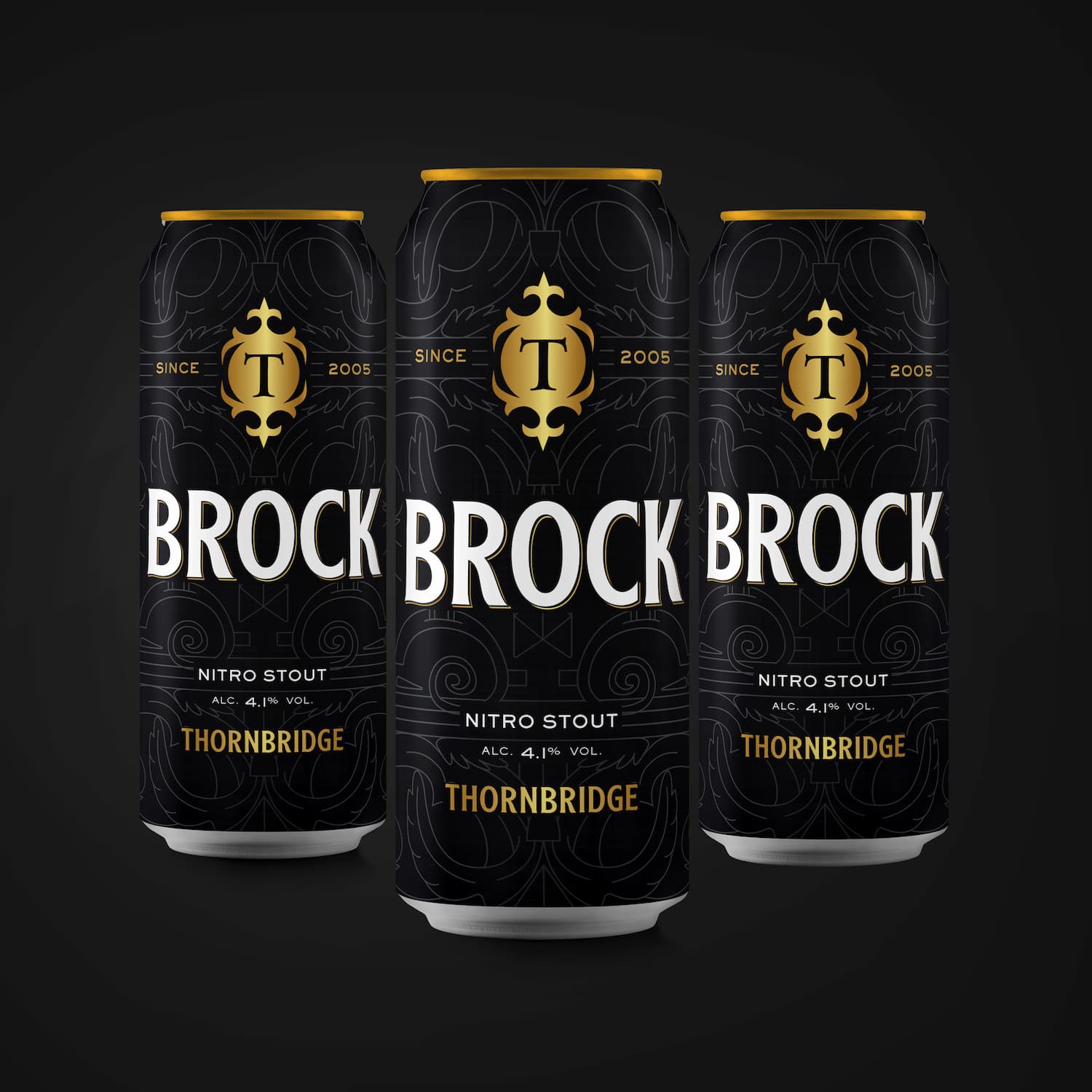 Thornbridge Brock nitro stout boks 4,1% mørk