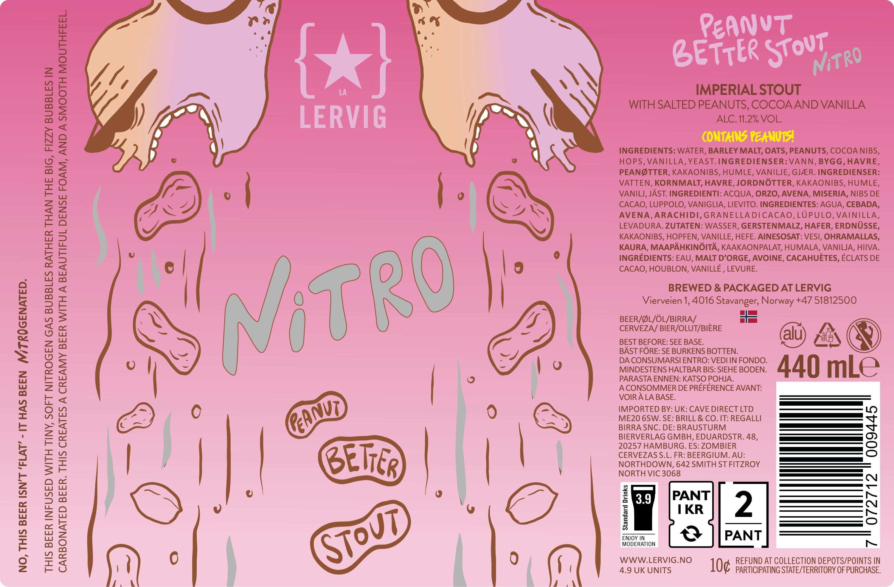 Lervig Peanut Better stout boks 33cl peanøtt
