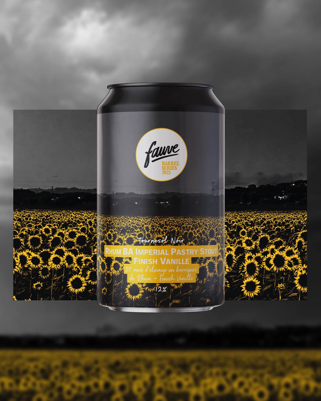 Fauve Tournesol Noir imperial stout boks 33cl vanilje 12%