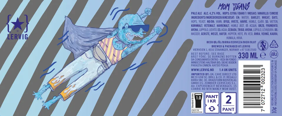 Lervig Mom Jeans NEIPA øl 33cl boks saftig