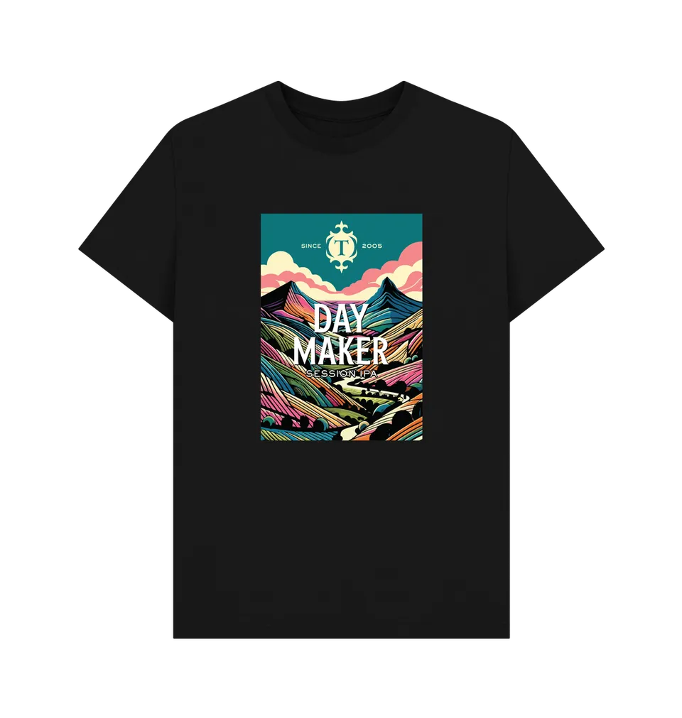 Thornbridge Daymaker t-skjorte svart M økologisk