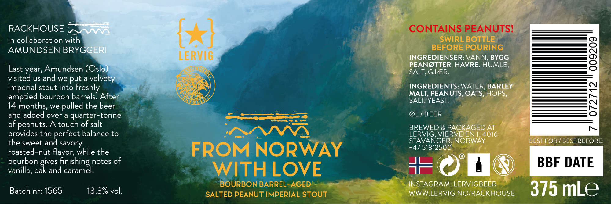 Lervig From Norway with Love øl boks fruktig