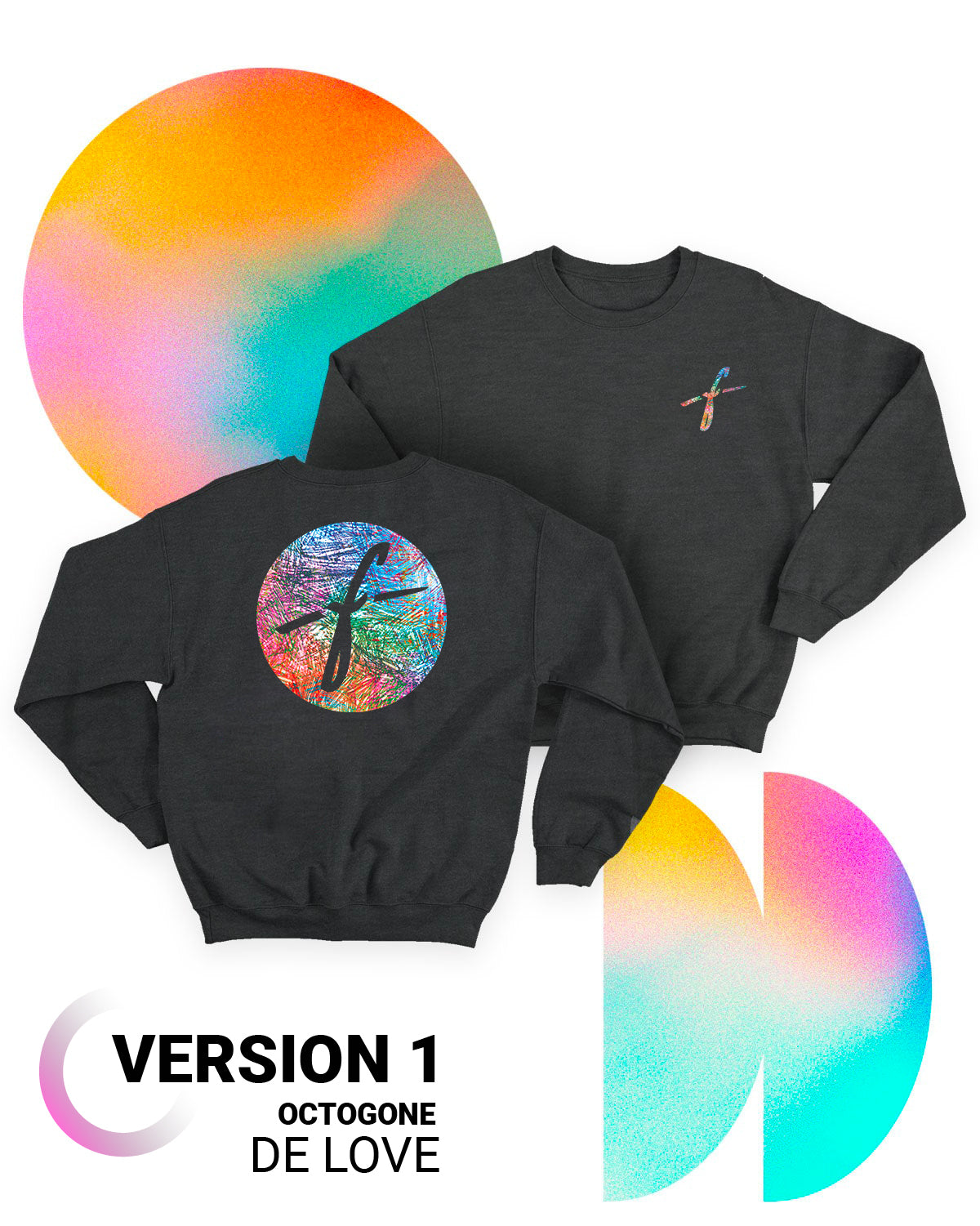 Fauve sweatshirt genser unisex mørk grå økologisk bomull