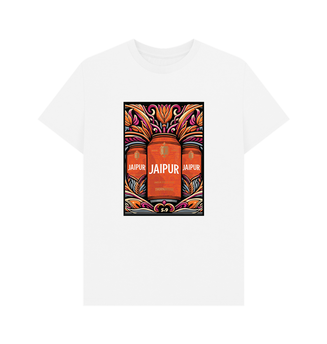 Thornbridge Jaipur Illustrated t-skjorte svart økologisk bomull