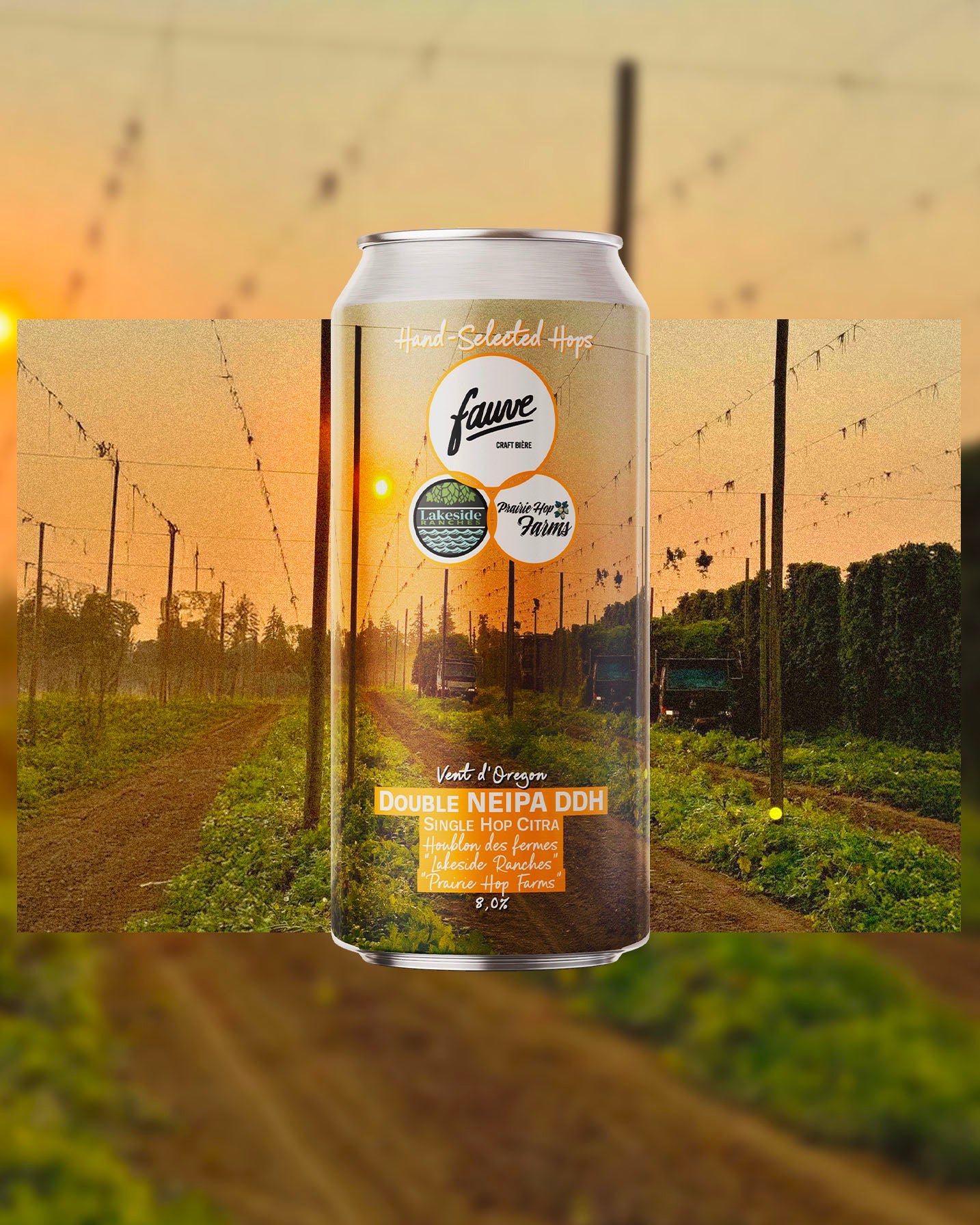 Fauve Vent d'Oregon Double NEIPA øl 44cL Citra