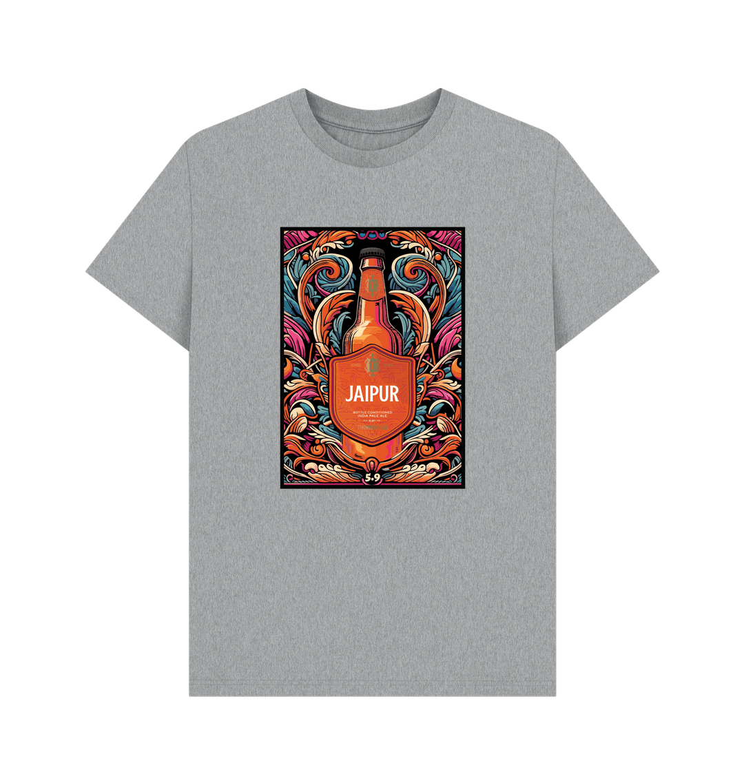 Thornbridge Jaipur Illustrated Tee t-skjorte hvit økologisk