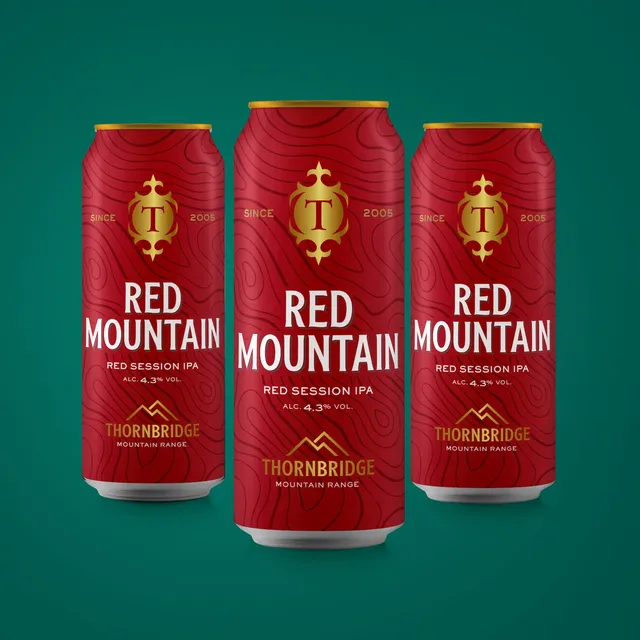 Thornbridge Red Mountain red session IPA 4,3 % 12 boks