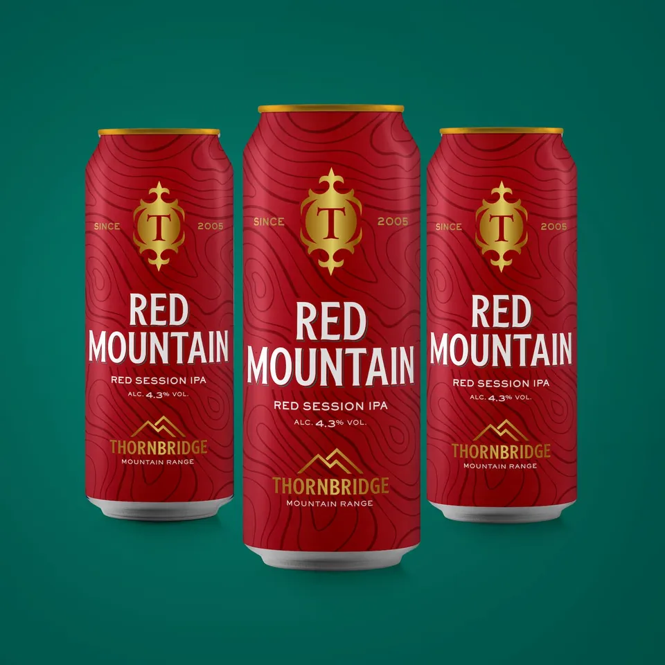 Thornbridge Red Mountain red session IPA 4,3 % 12 boks