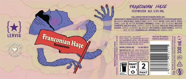 Lervig Franconian Haze øl 330ml boks tåkete