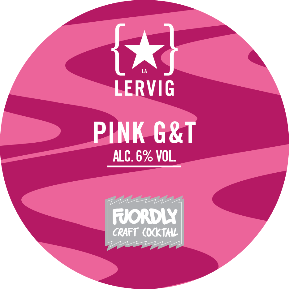 Lervig Pink G&T øl 330ml boks frisk