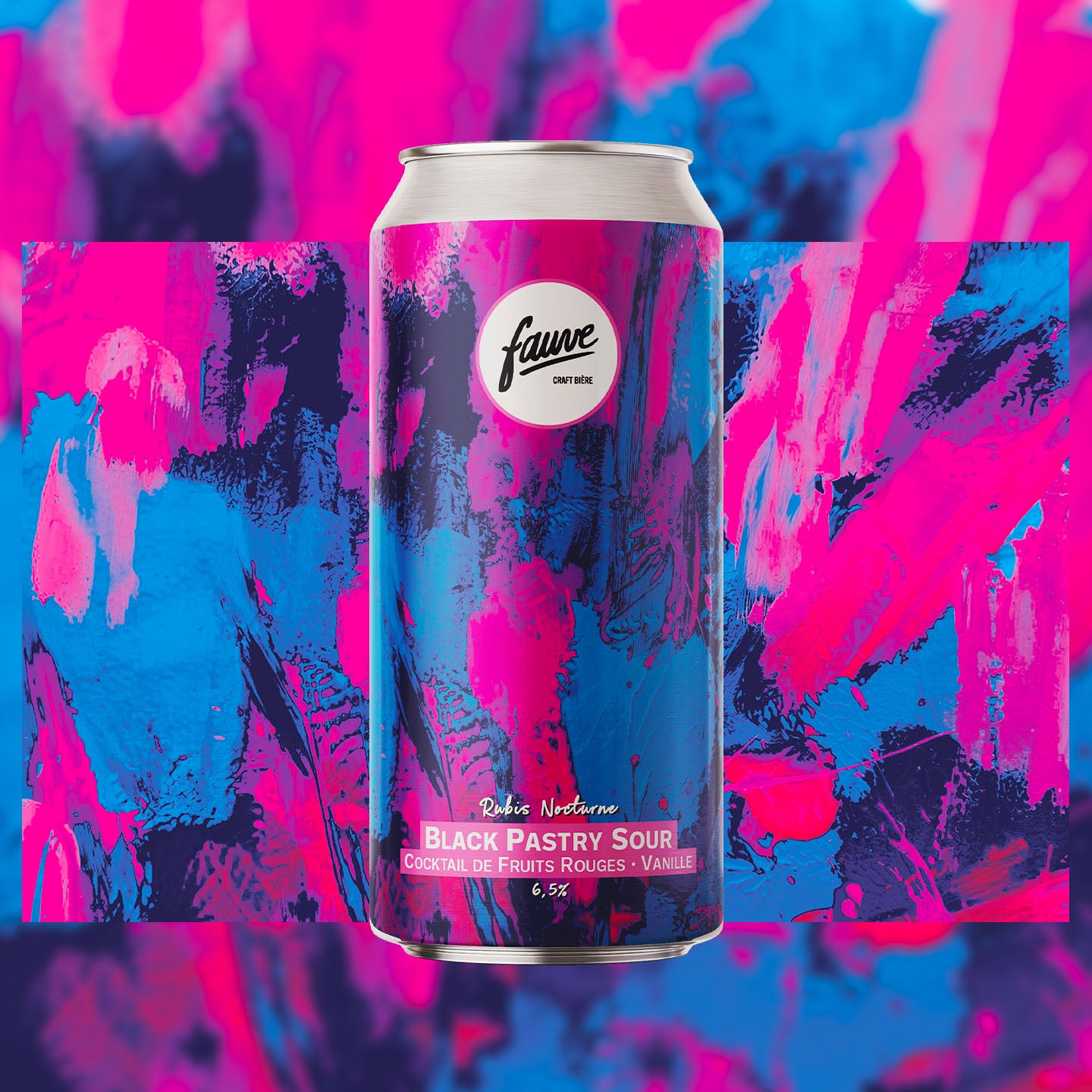 Fauve Rubis Nocturne sour øl boks 44 cl røde bær