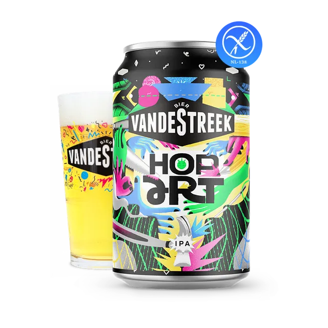 Vanderstreek Hop Art West Coast IPA øl 33cl boks glutenfri