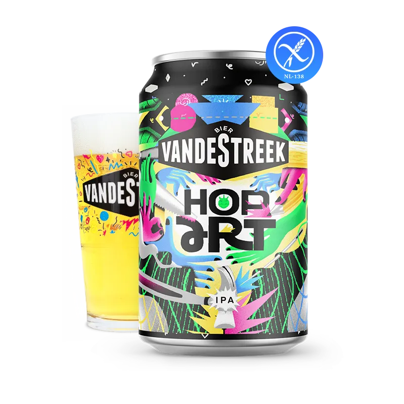 Vanderstreek Hop Art West Coast IPA øl 33cl boks glutenfri