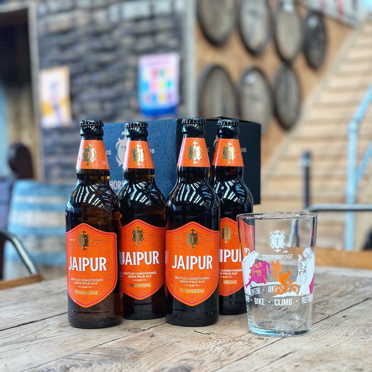Thornbridge Jaipur Gift Pack ølgave 4 flasker sitruspreget