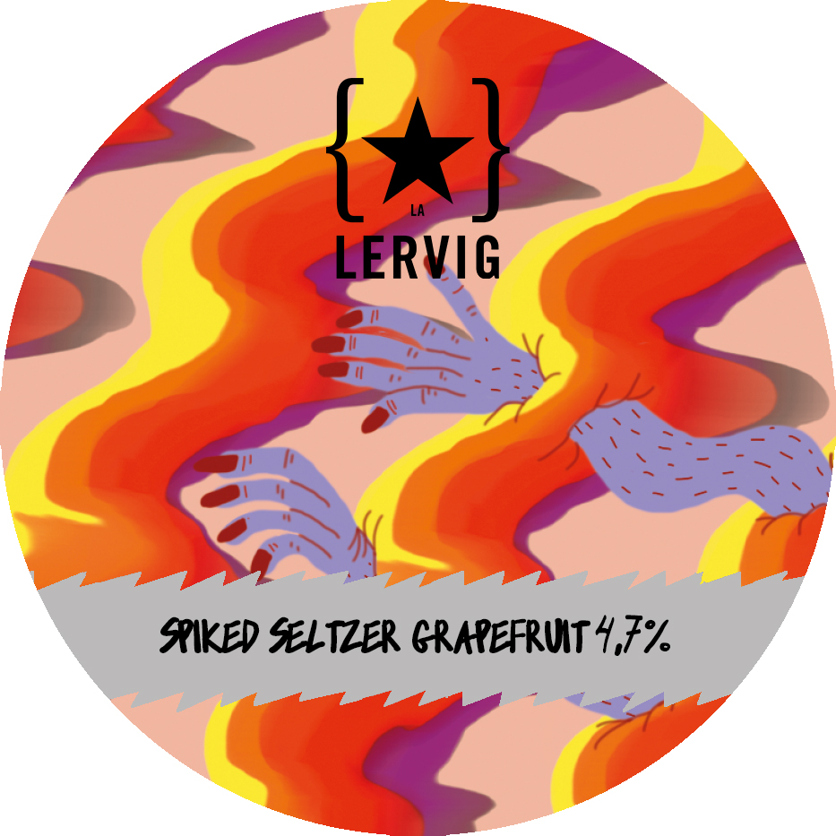 Lervig Spiked Seltzer brus 33cl boks grapefrukt