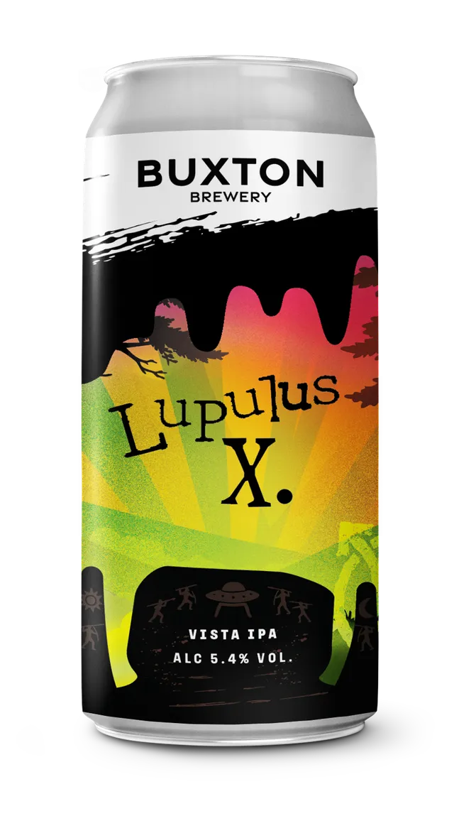 Buxton Lupulus X Vista øl boks honningmelon