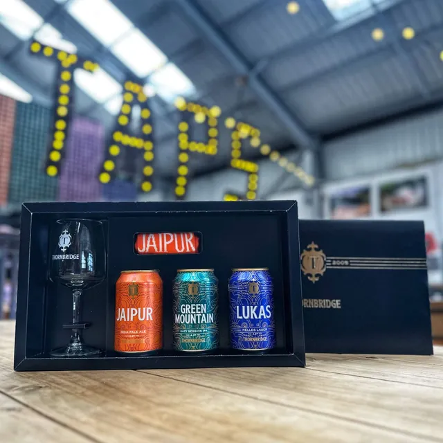 Thornbridge Beer Gift Box gaveboks 3x330ml glass
