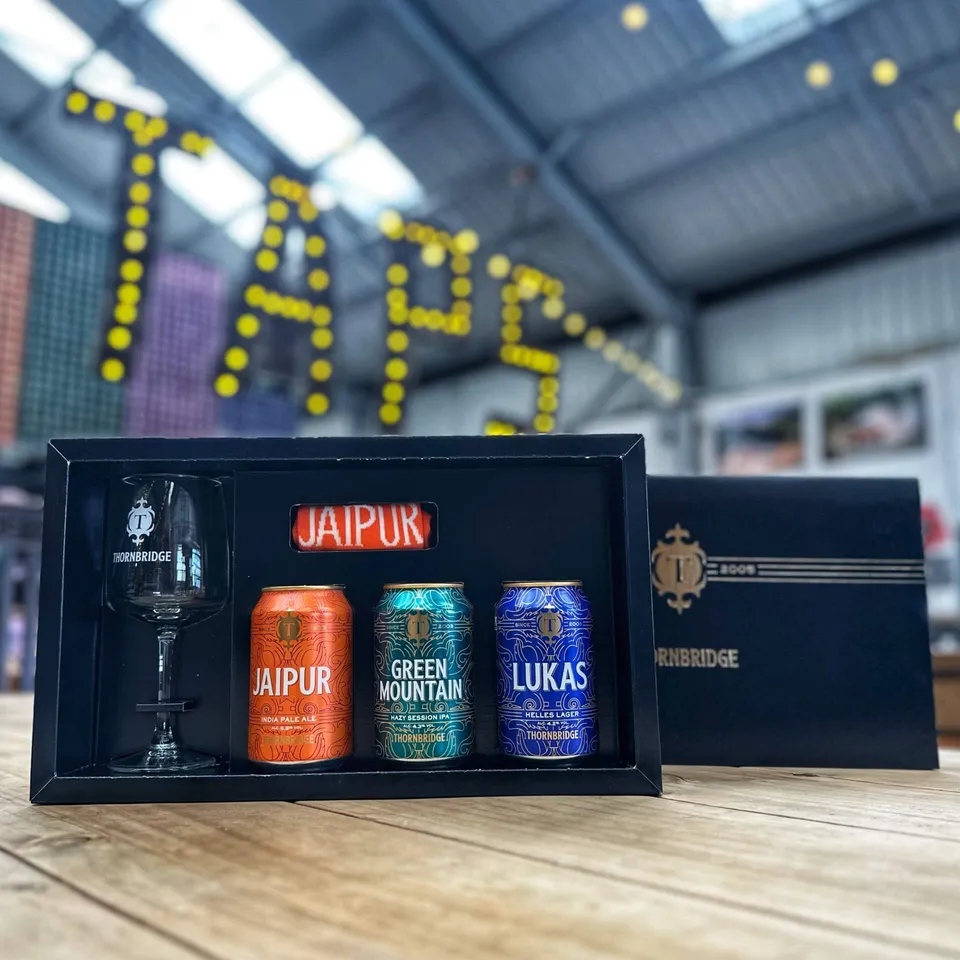 Thornbridge Beer Gift Box gaveboks 3x330ml glass
