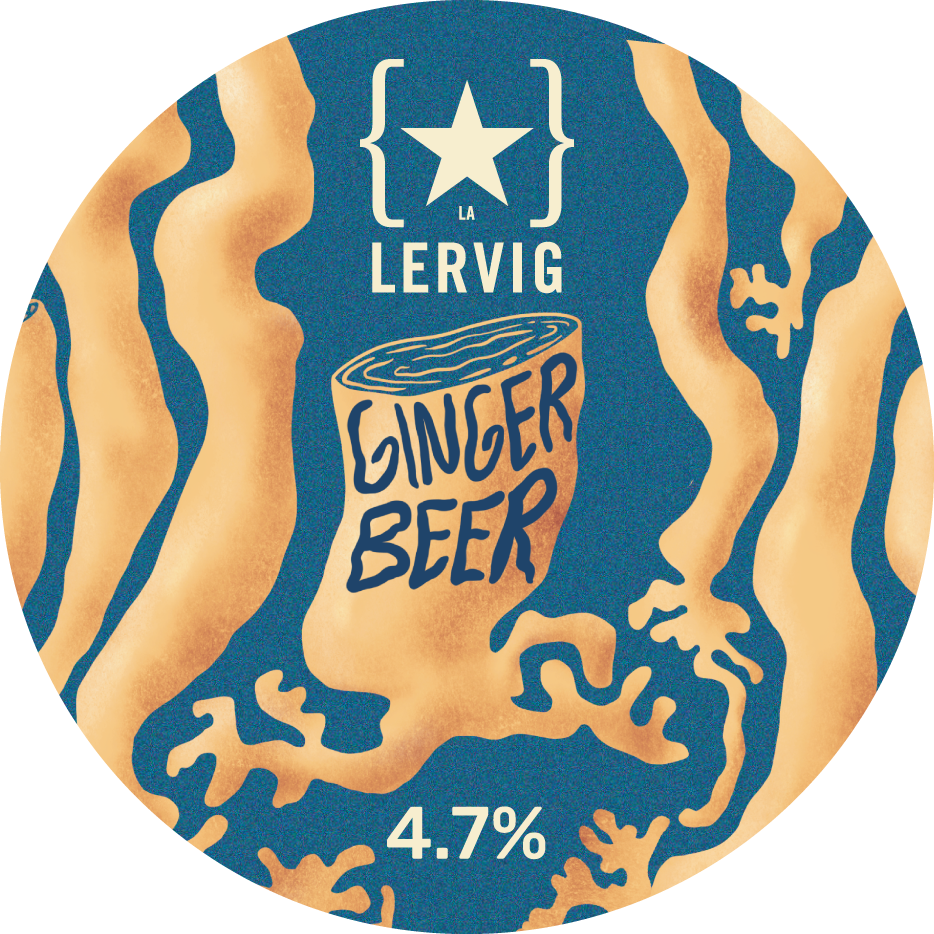 Lervig Ginger Beer ingefærøl boks 33 cl sterk