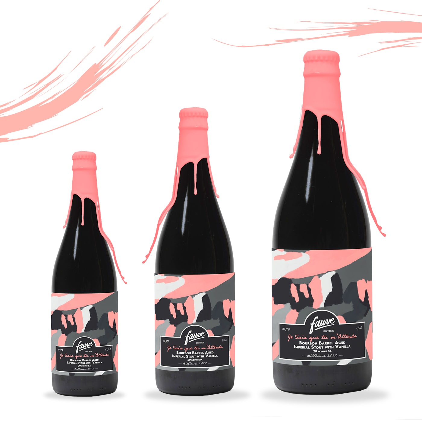 Fauve Je Sais que tu m'Attends stout flaske 37,5cL vanilje